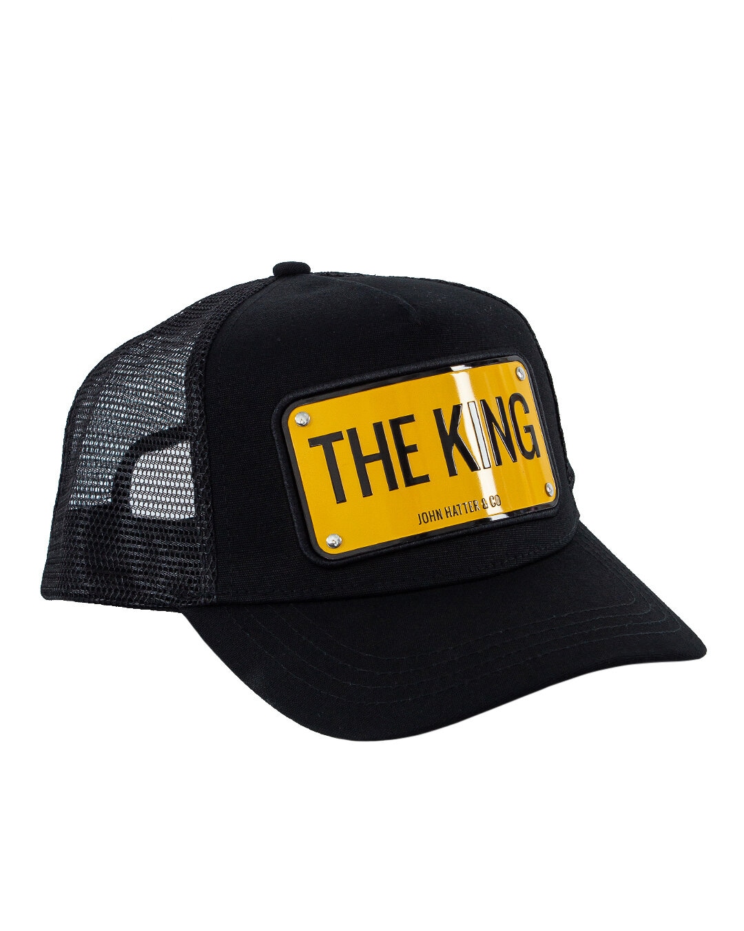 John Hatter & Co бейсболка с декоративной табличкой  артикул THE KING.25 марки John Hatter & Co купить за 15200 руб.