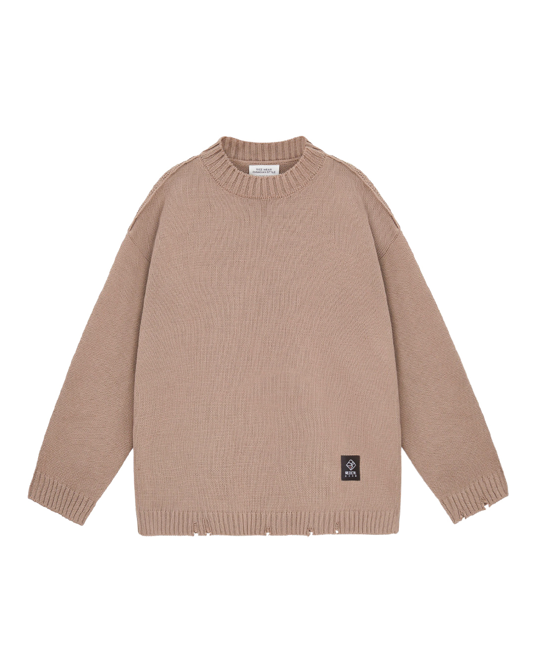 RICE WEAR вязаный джемпер из хлопка  артикул torn марки RICE WEAR купить за 12000 руб.