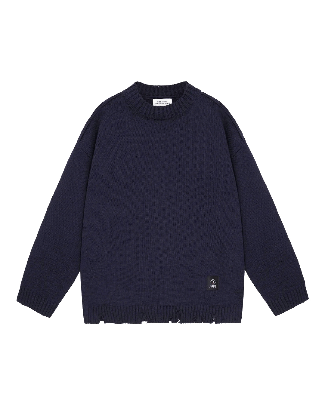 RICE WEAR вязаный джемпер из хлопка  артикул torn марки RICE WEAR купить за 12000 руб.