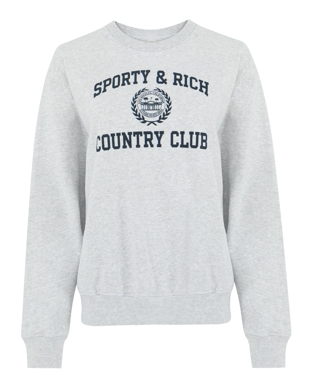 Sporty & Rich свитшот с принтом  артикул Varsity Crest Crewneck марки Sporty & Rich купить за 23100 руб.