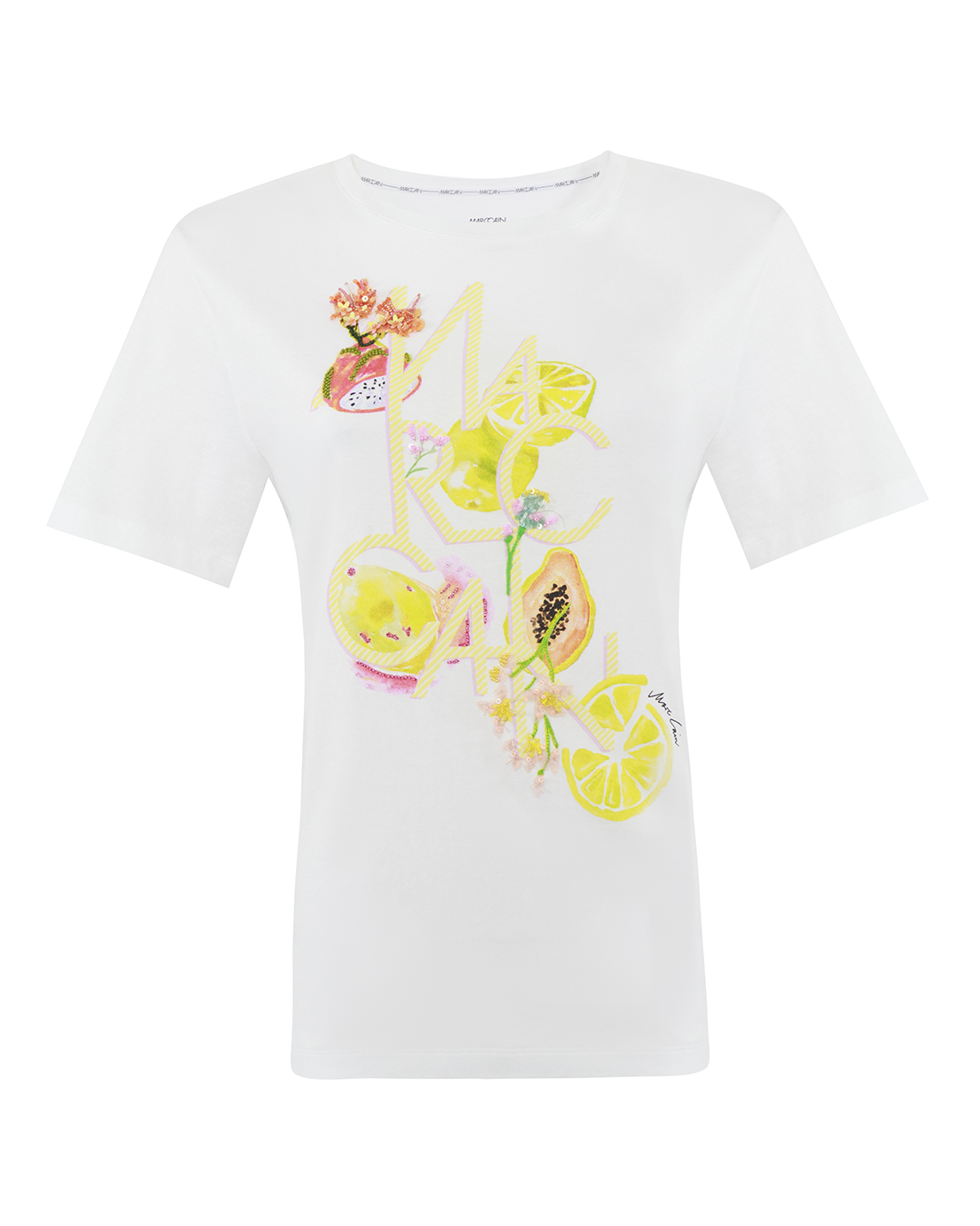 MARC CAIN футболка из хлопка артикул WC 48.11 J40 марки MARC CAIN купить за 7600 руб.