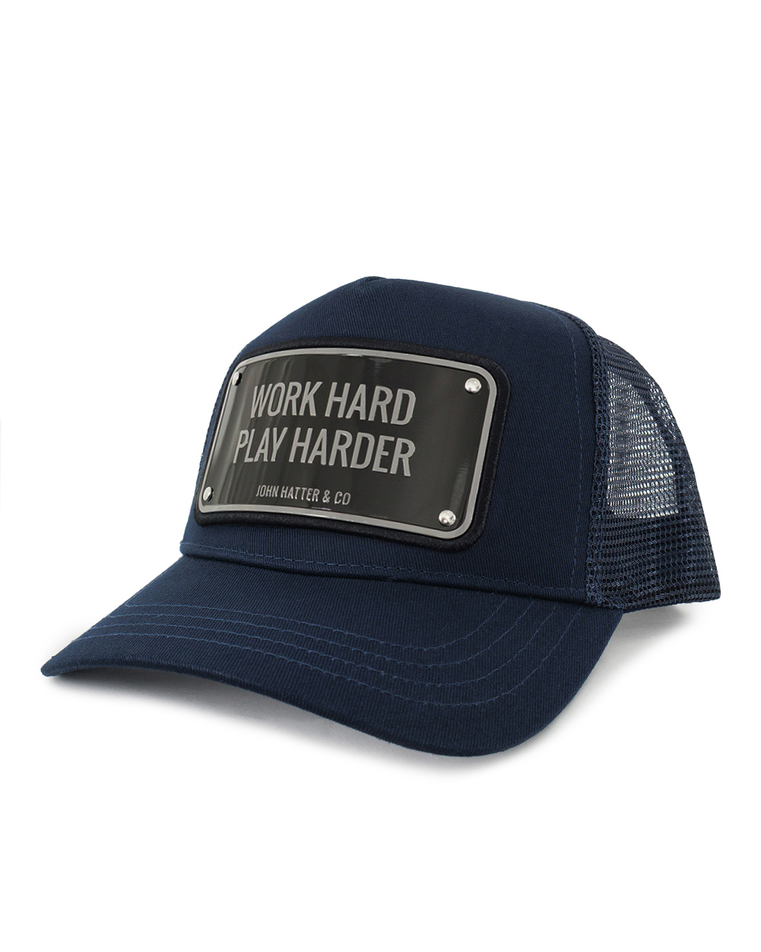John Hatter & Co бейсболка с культовым слоганом артикул WORK HARD.25 марки John Hatter & Co купить за 15200 руб.